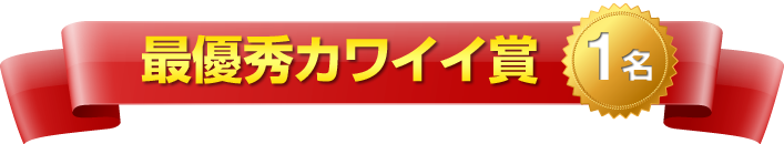 最優秀カワイイ賞 1名